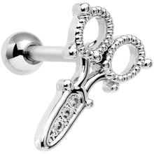 Load image into Gallery viewer, 18G 5/16 Clear Gem Shear Beauty Cartilage Tragus Earring
