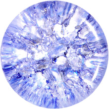 Load image into Gallery viewer, Blue Shattered Glass Wild Child Saddle Plug Set 6mm to 16mm
