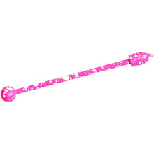 Load image into Gallery viewer, 14G Pink White Make A Point  Industrial Barbell 38mm
