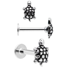 将图片加载到图库查看器，16G 5/16 Multi Tone End Turtle Cartilage Tragus Earring Set
