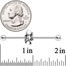 Load image into Gallery viewer, 14G Evil Ancient Octopus Of The Deep Industrial Barbell 38mm
