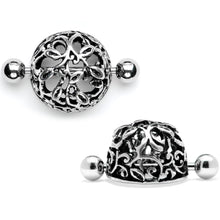 将图片加载到图库查看器，14G 9/16 Framework Twining Vines Nipple Shield Set
