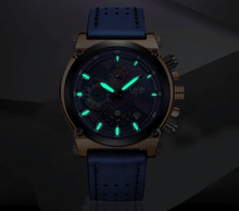 将图片加载到图库查看器，Men's Waterproof Modern Watch With Leather Belts, Stainless Steel Case Excellent Look Perfect Gift
