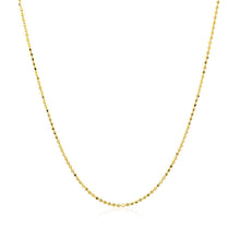 Load image into Gallery viewer, 14k Yellow Gold Diamond Cut Bead Chain 1.0mm
