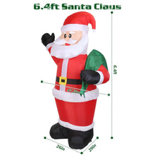 将图片加载到图库查看器，6.4ft Inflatable Christmas Giant Santa Claus
