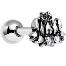 Load image into Gallery viewer, 16G 1/4 Mindfully Meditative Lotus Flower Cartilage Tragus Earring
