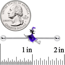 Load image into Gallery viewer, 14G Halloween Way of the Witch Barbell Industrial 38mm
