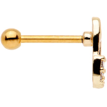 Load image into Gallery viewer, 18G 5/16 Clear Gem Punk Rock Safety Pin Cartilage Tragus
