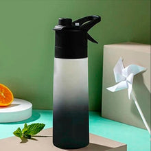 Load image into Gallery viewer, 650ml Water Bottle Outdoor Sports Water Cup Large Capacity Spray Bottle BPA Free Drinkware Travel Camping Drinking Tools Water Bottle Sprayer Mist Creative Spray Water Bottle for Drinking
