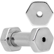 将图片加载到图库查看器，8G Geometric Hexagon Screw Fit Tunnel Plug Set
