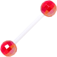 Load image into Gallery viewer, Flexible Acrylic New Years Disco Ball Barbell Tongue Ring Set
