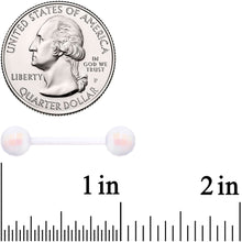 Load image into Gallery viewer, Flexible Acrylic New Years Disco Ball Barbell Tongue Ring Set

