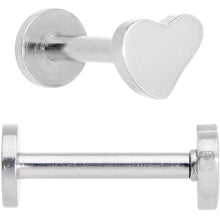 Load image into Gallery viewer, 16G 5/16 Multicolor Internally Threaded Heart Labret Set of 4
