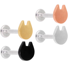 Load image into Gallery viewer, 16G 5/16 Multicolor Internally Threaded Cat Labret Set of 4
