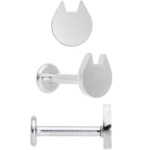 Load image into Gallery viewer, 16G 5/16 Multicolor Internally Threaded Cat Labret Set of 4
