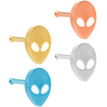 Load image into Gallery viewer, 20G 1/4 Multicolor Aliens Nose Bone Set of 4

