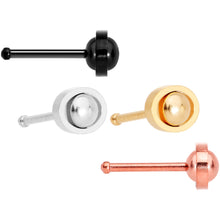 Load image into Gallery viewer, 20G 1/4 5mm Multicolor Eyes Nose Bone Set of 4
