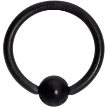 将图片加载到图库查看器，18G 5/16 Matte Black IP BCR Captive Ring
