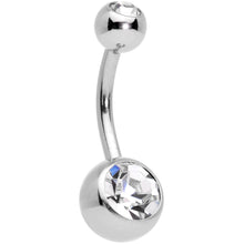 Load image into Gallery viewer, Clear Gem Rose Gold Tone When Pigs Fly Belly Ring Set of 4

