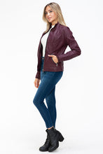 Load image into Gallery viewer, Women Warm Sleek Dual-Zipper Layered Jacket with Cozy Fuzzy Hood Urban Chic &amp; Comfortable Jacket
