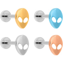 Load image into Gallery viewer, 16G 5/16 All About Aliens Cartilage Tragus Set of 4
