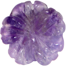 Load image into Gallery viewer, Purple Amethyst Stone Tropical Flower Single Flare Plug Set 6mm to 25mm
