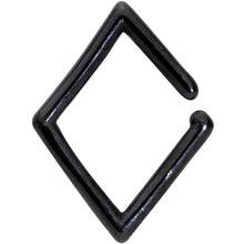 Load image into Gallery viewer, 16G Black Rhombus Closure Ring
