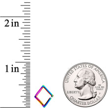 将图片加载到图库查看器，16G Rainbow Rhombus Closure Ring
