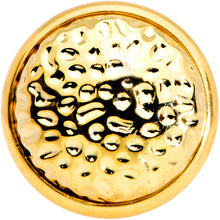 Load image into Gallery viewer, Gold Tone Hammered Finish Single Flare Plug Set 6mm to 16mm Sizes
