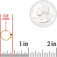 将图片加载到图库查看器，20G 5/16 Gold Tone Little Leaf Seamless Circular Ring
