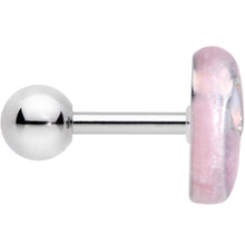 Load image into Gallery viewer, 16G 1/4 White Synthetic Opal Alien Tragus Cartilage Earring
