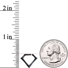 将图片加载到图库查看器，16G 5/16 Black Rhombus Closure Ring

