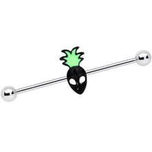 将图片加载到图库查看器，14G Green Black Sneaky Pineapple Alien 38mm
