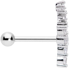 将图片加载到图库查看器，18G 5/16 Clear CZ Gem Spray of Stars Cartilage Tragus Earring

