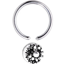 Load image into Gallery viewer, 16G 3/8 Moon Cradling the Sun BCR Captive Ring
