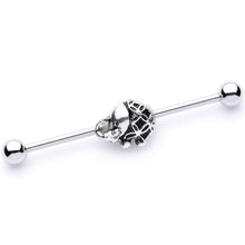 Load image into Gallery viewer, 14G Whimsical Round Elephant Industrial Barbell 38mm

