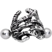 Load image into Gallery viewer, 16G 7/16 Scary Halloween Skeleton Hands Cartilage Cuff
