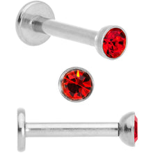 Load image into Gallery viewer, 16G 5/16 Gem Holiday Cartilage Tragus Earring Curation Set of 3

