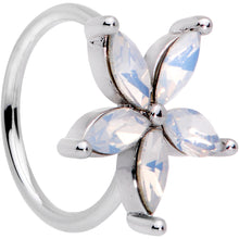 Load image into Gallery viewer, 20G 5/16 Clear Gem Starflower Seamless Circular Ring
