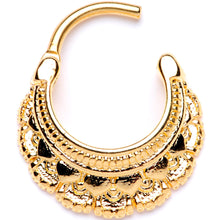 Load image into Gallery viewer, 16G 3/8 Gold Tone Always Elegant Septum Clicker
