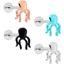 Load image into Gallery viewer, 16G 5/16 Multicolor Internally Threaded Octopus Labret Set of 4
