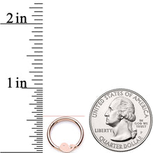Load image into Gallery viewer, 16G 3/8 Rose Gold Whale of a Hinged Segment Ring
