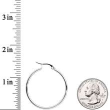 Load image into Gallery viewer, 30mm Stainless Steel Hoop Earrings

