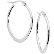 Load image into Gallery viewer, 30mm Stainless Steel Oval Hoop Earrings
