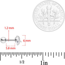 将图片加载到图库查看器，16G 1/4 Ring of Planet Saturn Cartilage Tragus Earring
