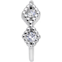 Load image into Gallery viewer, 20G 5/16 Clear CZ Gem Infinity Symbol Seamless Circular Ring
