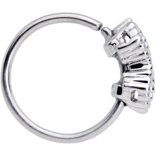 Load image into Gallery viewer, 20G 5/16 Clear CZ Gem Infinity Symbol Seamless Circular Ring

