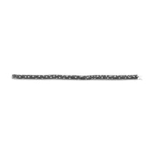 将图片加载到图库查看器，18K White Gold 20.0 Cttw Black and White Pave Set Diamond Eternity Snake Skin Style Tennis Bracelet (Black and G-H Color, SI1-SI2 Clarity) - Size 7"
