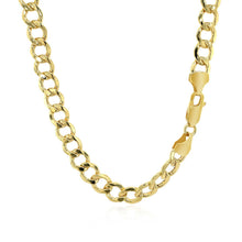 Load image into Gallery viewer, 6.2mm 14k Yellow Gold Curb Chain
