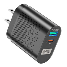 Load image into Gallery viewer, 65W Type C Fast Wall Charger PD QC3.0 Adapter
